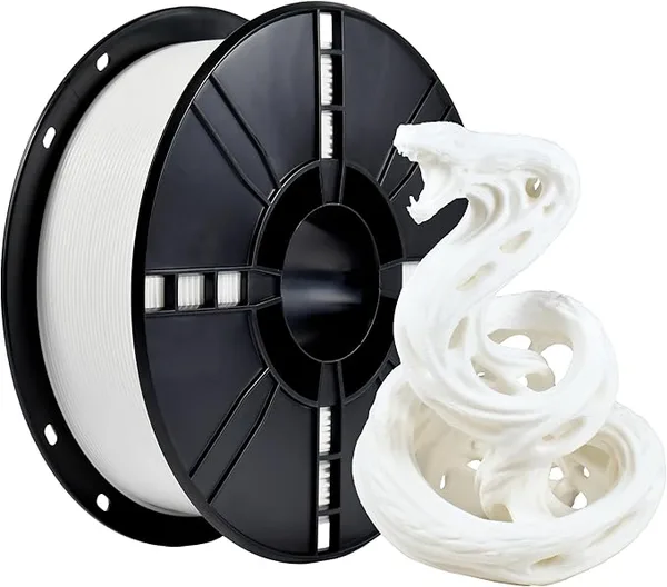 iBoss iBOSS PLA Plus (PLA+) 3D Printer Filament,1kg Spool (2.2lbs) Toughness Enhanced 3D Printing Filament,Dimensional Accuracy +/- PLA Plus Filament,Fit Most FDM Printer(White)