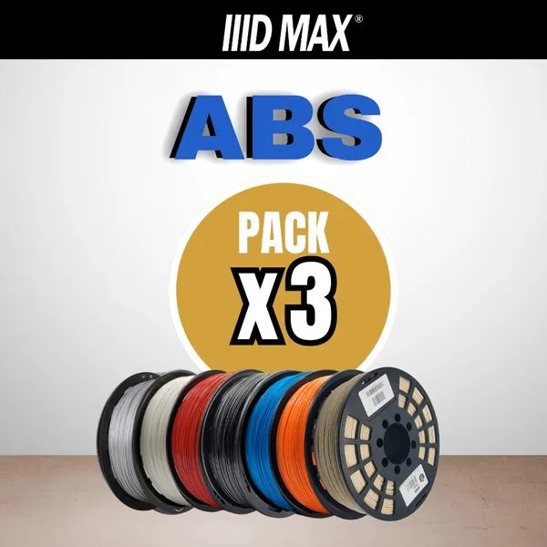 IIID Max 3 x 1kg ABS Filament Pack