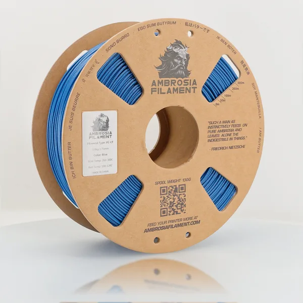 IIID Max AMBROSIA PC-CF Filament of the Gods - 1KG Bambu AMS Friendly Cardboard Spools Premium 3D Printing Filament House Polycarbonate CF PCCF