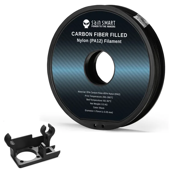 IIID Max ePA12-CF Carbon Fiber Nylon Filament, 0.5kg, Accuracy +/-, Black