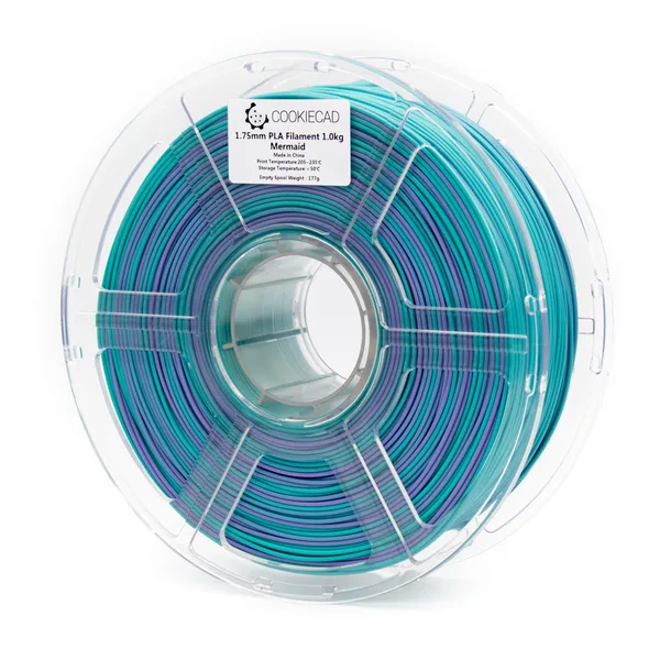 IIID Max Mermaid (purple, blue & green) PLA Filament, 1kg