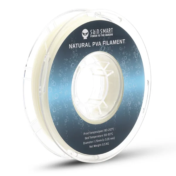 IIID Max Natural PVA Dissolvable Filament, Water Soluble Support, 0.5kg/1.1lbs, Accuracy +/-