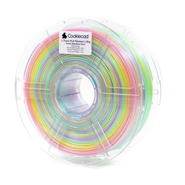 IIID Max Pastel Rainbow Elixir PLA Filament, 1kg