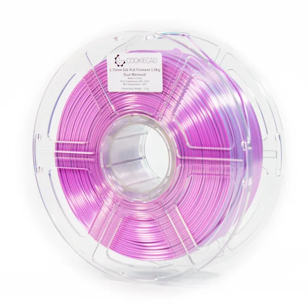 IIID Max SILK Dual Mermaid (emerald - purple) PLA Filament, 1kg