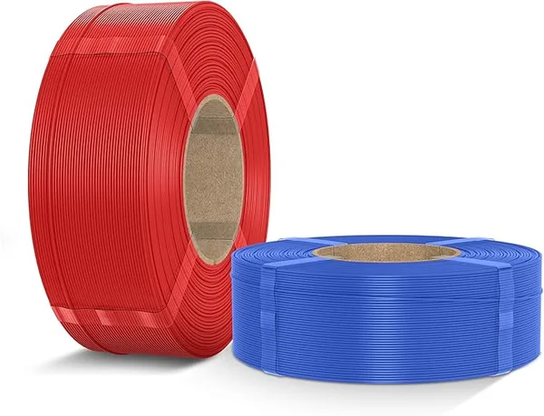Inslogic 3D Inslogic PETG Pro Pre-Dried 3D Printer Filament, High-Speed PETG Filament, Stronger Toughness, Refill (4.4lbs), Dimensional Accuracy +/-, Compatible with FDM Printers, Red+Blue