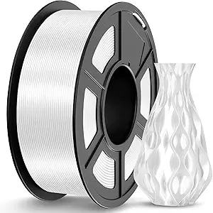 JAYO JAYO Silk PLA Filament White 1.1kg, Metal-Like Shiny PLA, Smooth Silky Finish, Easy to Print, Accuracy +/-, Fits for Most FDM 3D Printers
