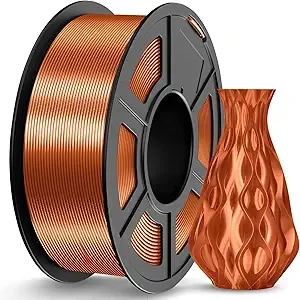 JAYO JAYO Silk PLA Filament Copper 1.1kg, Metal-Like Shiny PLA, Smooth Silky Finish, Easy to Print, Accuracy +/-, Fits for Most FDM 3D Printers