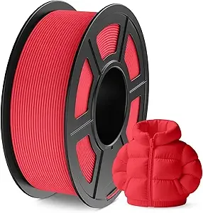JAYO JAYO Matte PLA 3D Printer Filament Red, Matte Surface Conceals Layer Lines Filament, 1.1kg (2.42 lbs) Spool, Accuracy +/-, Fit Most FDM Printers
