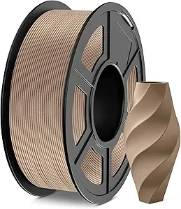 JAYO JAYO Wood PLA Filament, 1.1KG, 15% Real Wood Fibers, Dimensional Accuracy +/-, Fits Most FDM 3D Printers