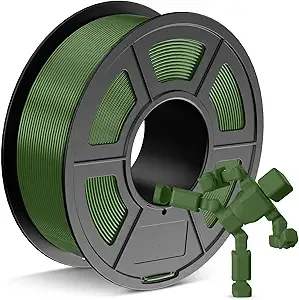 JAYO JAYO PETG Filament Olive Green 1.1 KG, Strong Toughness PETG 3D Printer Filament Dimensional Accuracy +/-, 2.4lbs Spool Fits for Most FDM 3D Printers