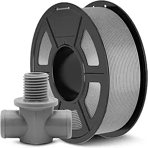 JAYO JAYO ABS Filament 1kg Grey, Strong & Durable 3D Printer Filament, Hot Deformation 90℃, Perfect for Functional Prototypes & Mechanical Parts, 2.2lbs Spool Accuracy +/-