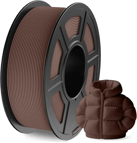 JAYO JAYO Matte PLA 3D Printer Filament Brown, Matte Surface Conceals Layer Lines Filament, 1.1kg (2.42 lbs) Spool, Accuracy +/-, Fit Most FDM Printers