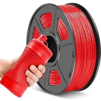JAYO JAYO TPU Filament Red 1KG, Flexible 3D Printer Filament with Shore Hardness 95A, Strong Elasticity, Abrasion Resistance, Low Warping, Compatible with Most FDM 3D Printers