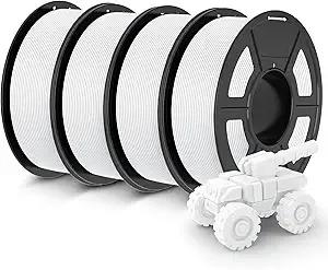 JAYO JAYO Rapid Matte PETG Filament 4.4KG Bundle, PETG Matte 3D Printer Filament 4.4kg, 1.1kg per Spool, Pack of 4, White