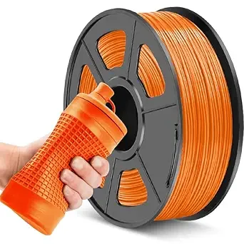 JAYO JAYO TPU Filament Orange 1KG, Flexible 3D Printer Filament with Shore Hardness 95A, Strong Elasticity, Abrasion Resistance, Low Warping, Compatible with Most FDM 3D Printers