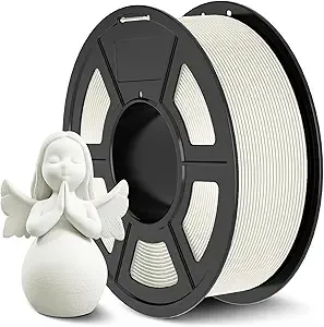 JAYO JAYO ABS Filament 1kg White, Strong & Durable 3D Printer Filament, Hot Deformation 90℃, Perfect for Functional Prototypes & Mechanical Parts, 2.2lbs Spool Accuracy +/-