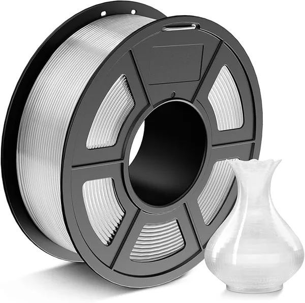 JAYO JAYO PLA 3D Printer Filament, Clear PLA Filament, 1.1KG Spool, Dimensional Accuracy +/-, Fit Most FDM Printer