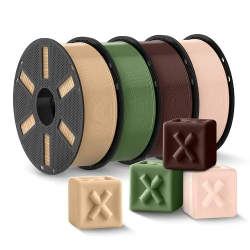 JAYO JAYO PLA+ 3D Printer Filament, Multicolor, 4-Pack (4.4KG)