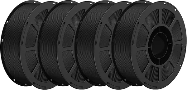 Keleidi High Speed PETG Filament, 4KG Total 4-Pack, Black | 200–/s high flow printing, pre-dried & vacuum sealed, zero-tangle, +/- precision, tough, for most FDM printers