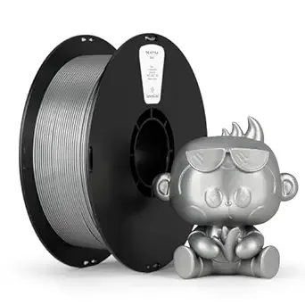 Kexcelled kexcelled PLA Filament,Metal Silver PLA 3D Printer Filament 1kg Spool (2.2lbs),3D Printing Filament Dimensional Accuracy +/-,Compatible with Most FDM Printers