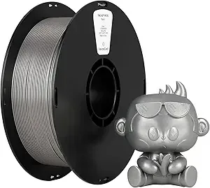 Kexcelled kexcelled PETG Filament,Metal Silver PETG 3D Printer Filament 1kg Spool (2.2lbs), Upgrade Stronger Toughness Printing Consumables, Dimensional Accuracy +/-,Fit Most FDM Printer