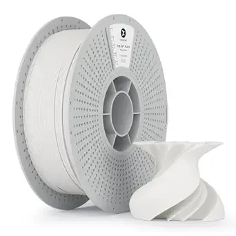 Kexcelled kexcelled Matte PLA Filament，Matte White PLA 3D Printer Filament 1kg Reusable Spool (2.2lbs) with +/- Accuracy, Upgraded Tangle-Free Winding for Most FDM Printers