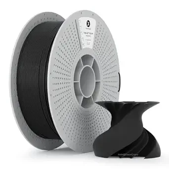 Kexcelled kexcelled Matte PLA Filament，Matte Black PLA 3D Printer Filament 1kg Reusable Spool (2.2lbs) with +/- Accuracy,Upgraded Tangle-Free Winding for Most FDM Printers