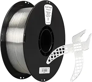 Kexcelled Kexcelled TPU Filament Transparent White, High Speed TPU 64D Flexible Soft 3D Printer Filament,1 kg Spool (2.2lbs), Excellent Elasticity,Fit Most 3D FDM Printers