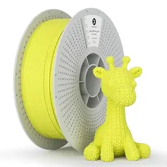 Kexcelled kexcelled Matte PLA Filament, Matte Fluorescent Yellow PLA 3D Printer Filament 1kg Spool (2.2lbs) with +/- Accuracy, Upgraded Tangle-Free Winding, Neon Yellow