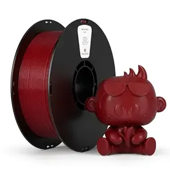 Kexcelled KEXCELLED PLA Filament,Burgundy Red PLA 3D Printer Filament 1kg Spool (2.2lbs),3D Printing Filament Dimensional Accuracy +/-,for Valentines Day & Creative Projects, Blood Red