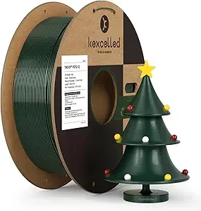 Kexcelled kexcelled PETG Filament,Forest Green PETG 3D Printer Filament 1kg Spool (2.2lbs), Dimensional Accuracy +/-,for Christmas & Creative Projects,Dark Green