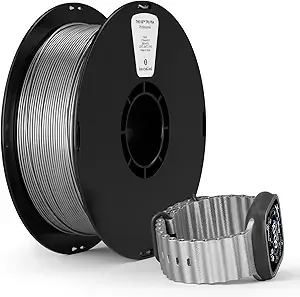 Kexcelled kexcelled High Speed TPU Filament,Metal Silver TPU 95A HF Flexible Soft 3D Printer Filament,1 kg Spool (2.2lbs), Excellent Elasticity,Fit Most 3D FDM Printers