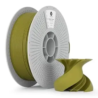 Kexcelled kexcelled Matte PLA Filament，Matte Light Olive Green PLA 3D Printer Filament 1kg Reusable Spool (2.2lbs) with +/- Accuracy,Upgraded Tangle-Free Winding for Most FDM Printers