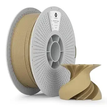 Kexcelled kexcelled Matte PLA Filament，Matte Khaki Beige PLA 3D Printer Filament 1kg Reusable Spool (2.2lbs) Matt Surface & Low Warping with +/- Accuracy, Desert Tan Kraft