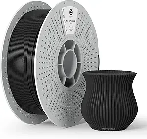 Kexcelled kexcelled Glass Fiber PETG GF Filament Black,Matte PETG GF 3D Printer Filament 1KG,High Impact and Reduced Material Shrinkage, Fit Most FDM Printer