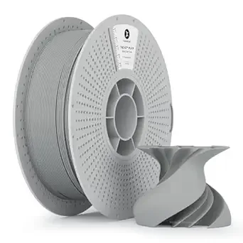 Kexcelled kexcelled Matte PLA Filament，Matte Stone Grey Light Gray PLA 3D Printer Filament 1kg Reusable Spool (2.2lbs) with +/- Accuracy,Upgraded Tangle-Free Winding for Most FDM Printers