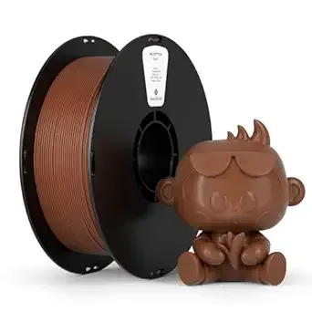 Kexcelled kexcelled PLA Filament,Brown PLA 3D Printer Filament 1kg Spool (2.2lbs),3D Printing Filament Dimensional Accuracy +/-,Compatible with Most FDM Printers