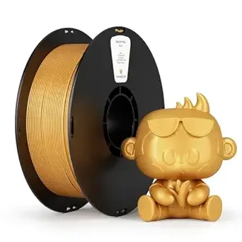 Kexcelled kexcelled PLA Filament, Gold PLA 3D Printer Filament 1kg Spool (2.2lbs),3D Printing Filament Dimensional Accuracy +/-, Compatible with Most FDM Printers