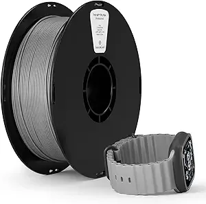Kexcelled kexcelled High Speed TPU Filament,Gray TPU 95A HF Flexible Soft 3D Printer Filament,1 kg Spool (2.2lbs), Excellent Elasticity,Fit Most 3D FDM Printers