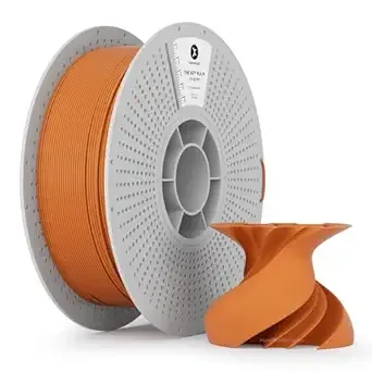 Kexcelled kexcelled Matte PLA Filament，Matte Orange Red PLA 3D Printer Filament 1kg Reusable Spool (2.2lbs) with +/- Accuracy,Upgraded Tangle-Free Winding