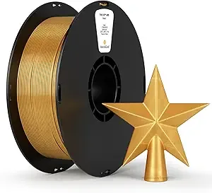 Kexcelled kexcelled ABS Filament Metallic Gold, 3D Printer Filament ABS 1kg Spool (2.2lbs), Excellent Comprehensive Performance +/-,Fit Most FDM Printer