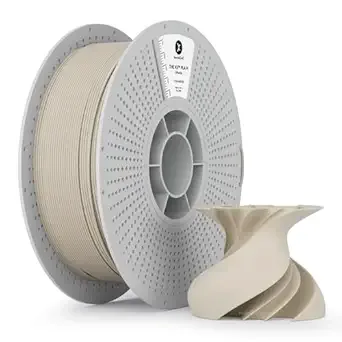Kexcelled kexcelled Matte PLA Filament，Matte Bone Off White PLA 3D Printer Filament 1kg Reusable Spool (2.2lbs) with +/- Accuracy,Upgraded Tangle-Free Winding for Most FDM Printers