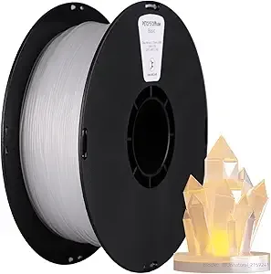 Kexcelled kexcelled Clear PETG Filament,High Light Transmittance Transparent PETG 3D Printer Filament 1kg Spool (2.2lbs), Upgrade Stronger Toughness Printing Consumables, Dimensional Accuracy +/-