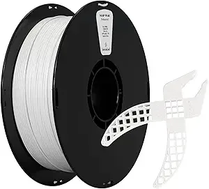 Kexcelled kexcelled TPU 64D Filament Ivory White, High Speed Elastic and Flexible 3D Printing Filament,Hard TPU for AMS,Durable and wear-Resistant,1 kg Spool (2.2lbs)