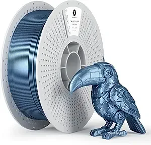 Kexcelled kexcelled Metallic PLA Filament, Steel Blue Metal 3D Printer Filament PLA,Silk Metal Glossy Shiny Surface,Dimensional Accuracy +/-,1kg for Halloween, Christmas & Creative Projects