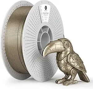 Kexcelled kexcelled Metallic PLA Filament, Champagne Gold Metal 3D Printer Filament PLA,Silk Metal Glossy Shiny Surface, +/-,1kg Reusable and Removable Spool