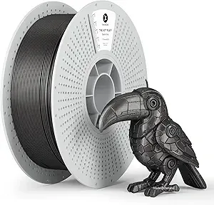 Kexcelled kexcelled Metallic PLA Filament, Gun Metal Gray 3D Printer Filament PLA,Silk Metal Glossy Shiny Surface,Dimensional Accuracy +/-,1kg Reusable and Removable Spool