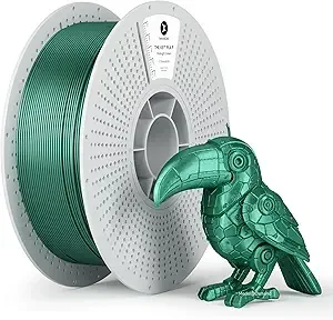 Kexcelled kexcelled Metallic PLA Filament, Hunter Green Emerald Green Metal 3D Printer Filament PLA,Silk Metal Glossy Shiny Surface,Dimensional Accuracy +/-,1kg Reusable and Removable Spool