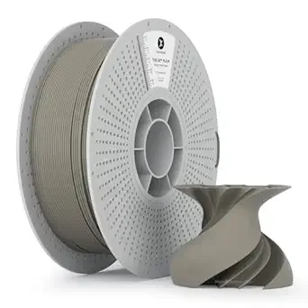 Kexcelled kexcelled Matte PLA Filament，Matte Warm Gray PLA 3D Printer Filament 1kg Reusable Spool (2.2lbs) with +/- Accuracy,Upgraded Tangle-Free Winding for Most FDM Printers