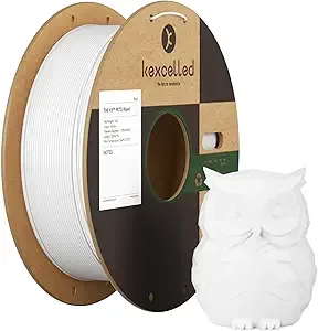 Kexcelled kexcelled Rapid PETG Filament White PETG High Speed Up to/s 3D Printer Filament 1kg,Highly Fluid Fast Printing,Fit Most FDM Printers